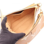 Louis Vuitton Shoulder Bag Multy Pochette Soirle Bicolor Arizona Beige Leather — view 3