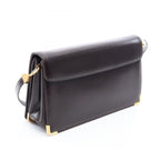 Dior Shoulder Bag Dark Brown Leather — view 2