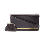 Dior Shoulder Bag Dark Brown Leather