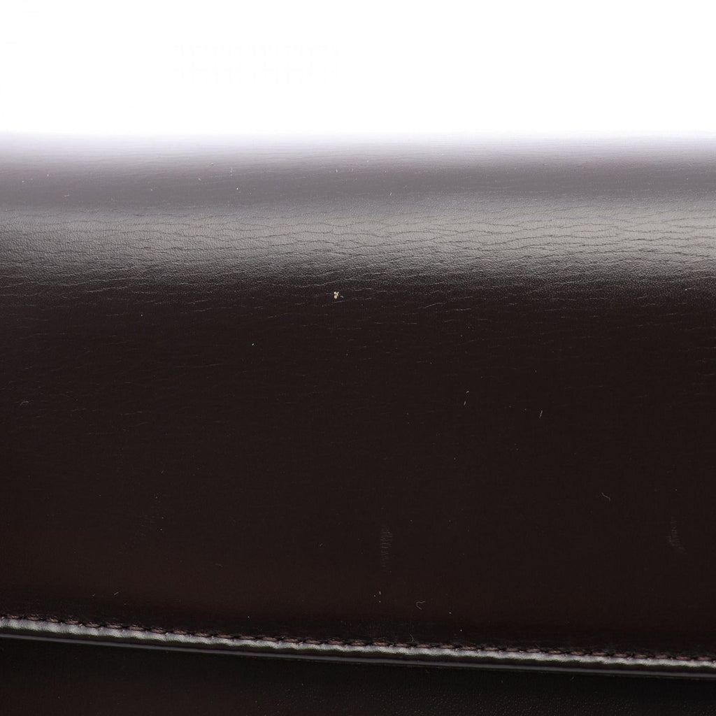 Dior Shoulder Bag Dark Brown Leather — view 5