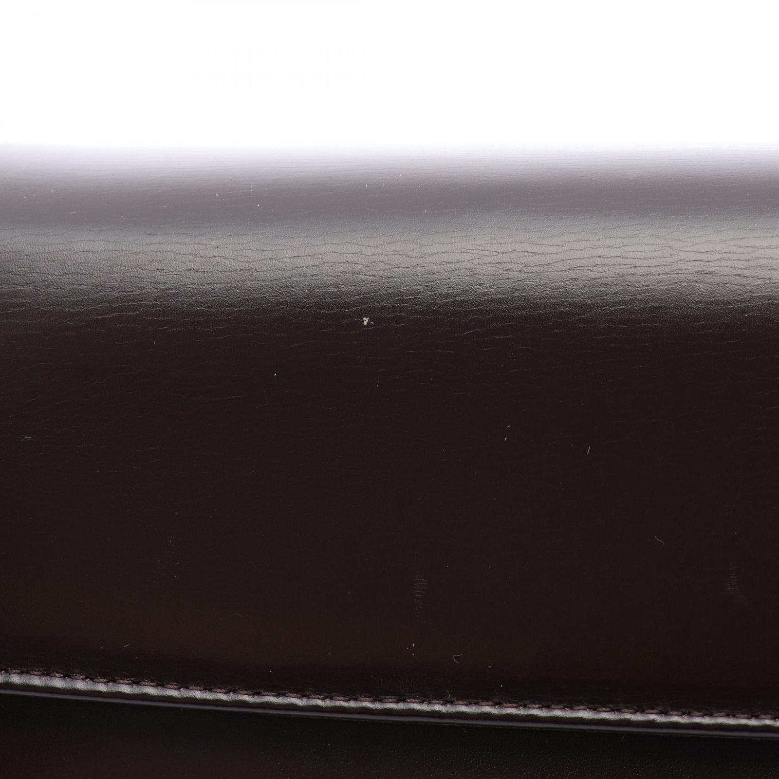 Dior Shoulder Bag Dark Brown Leather — view 5
