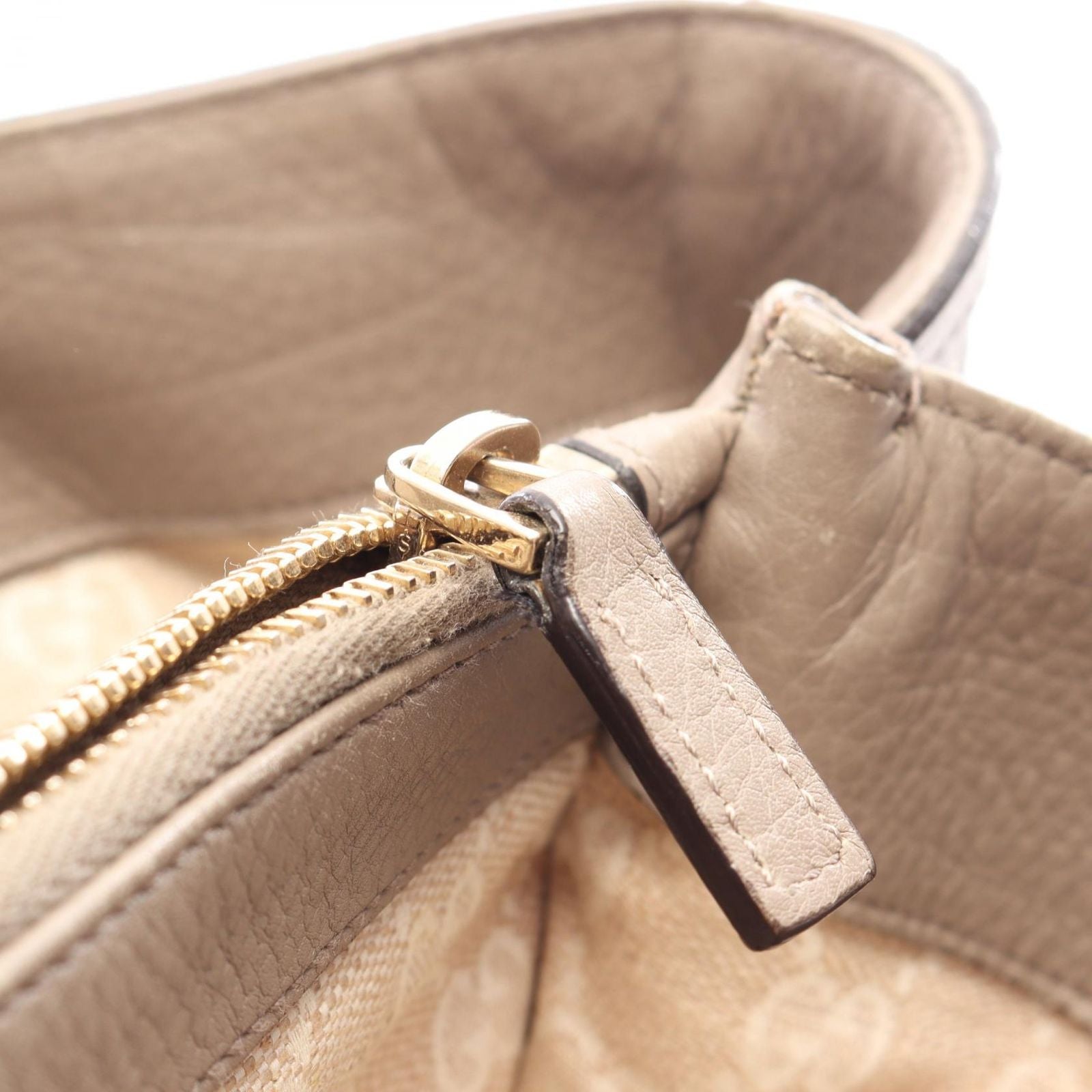 Gucci Tote Bamboo Gray Leather — view 6