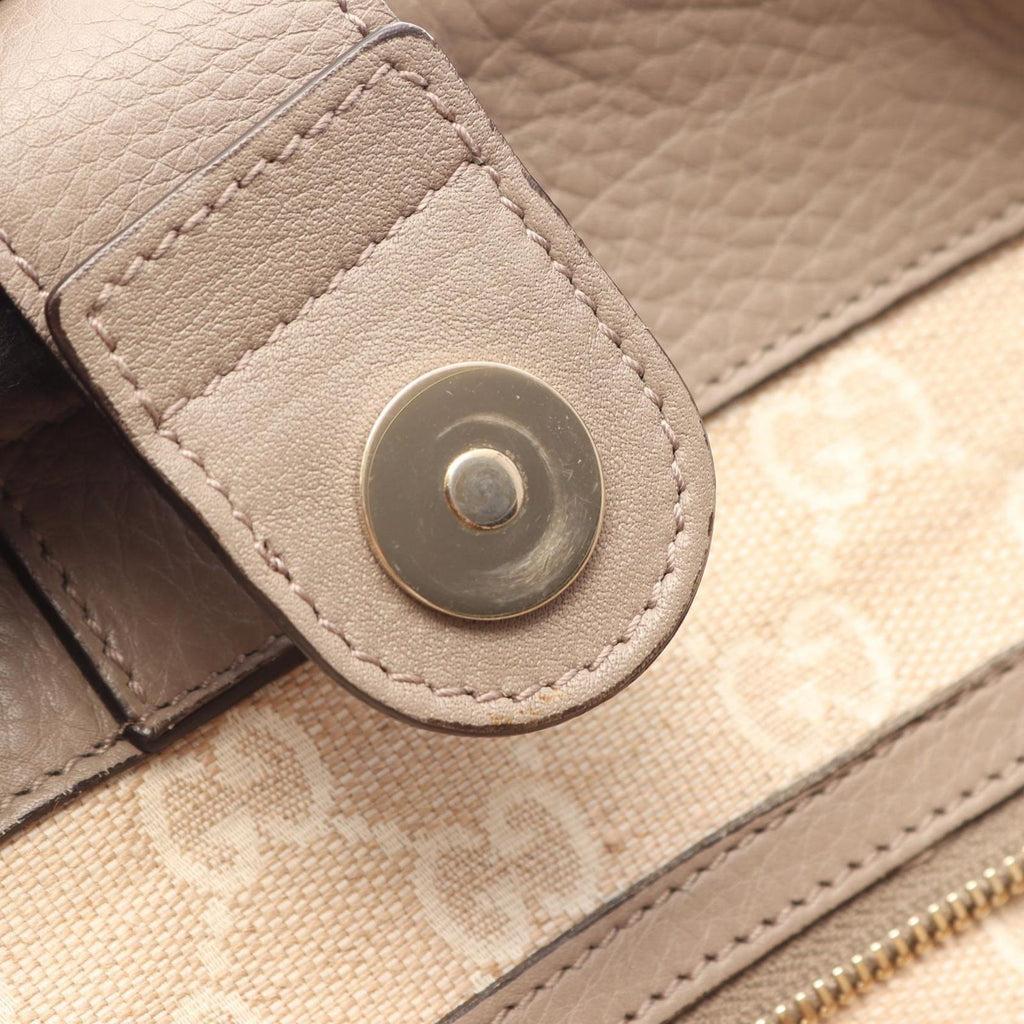 Gucci Tote Bamboo Gray Leather — view 5