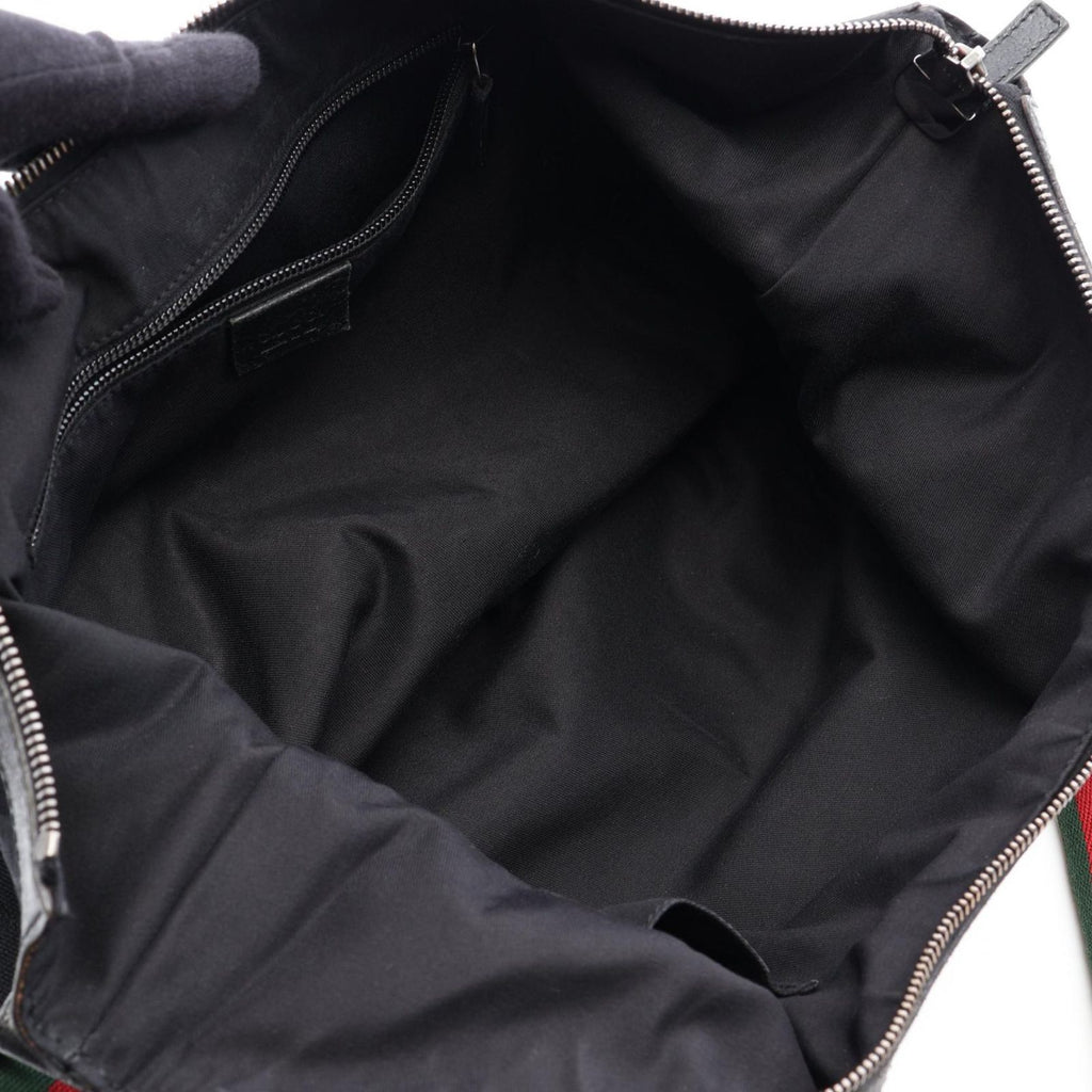 Gucci Shoulder Bag GG Canvas Sherry Line Black — view 3