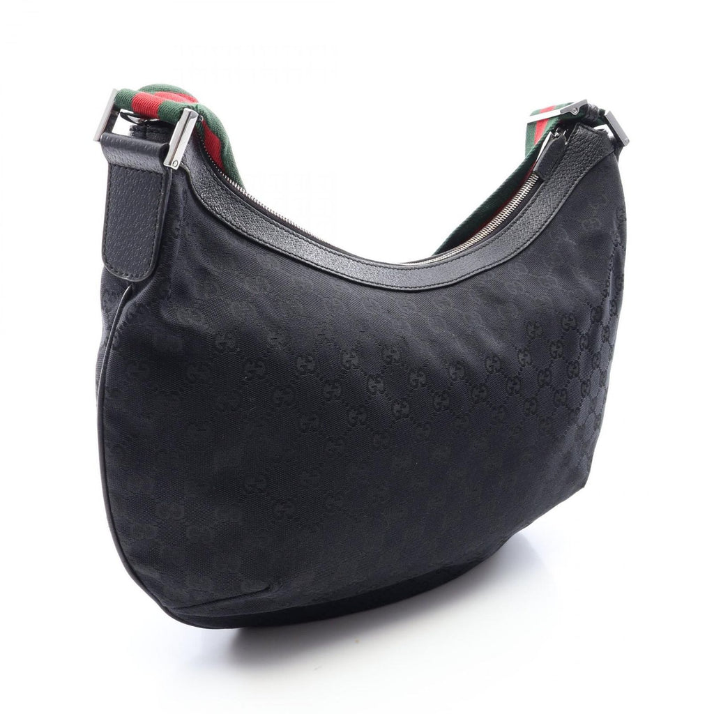 Gucci Shoulder Bag GG Canvas Sherry Line Black — view 2