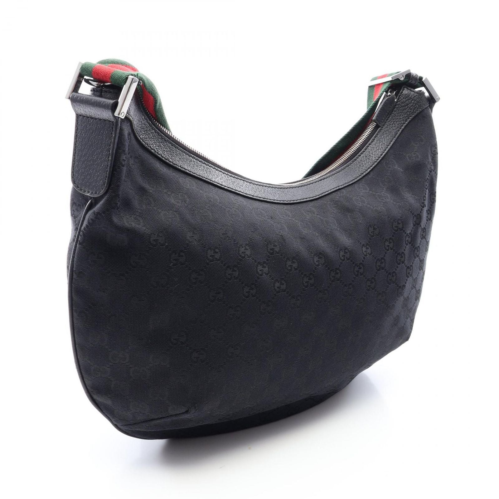 Gucci Shoulder Bag GG Canvas Sherry Line Black — view 2