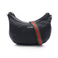Gucci Shoulder Bag GG Canvas Sherry Line Black