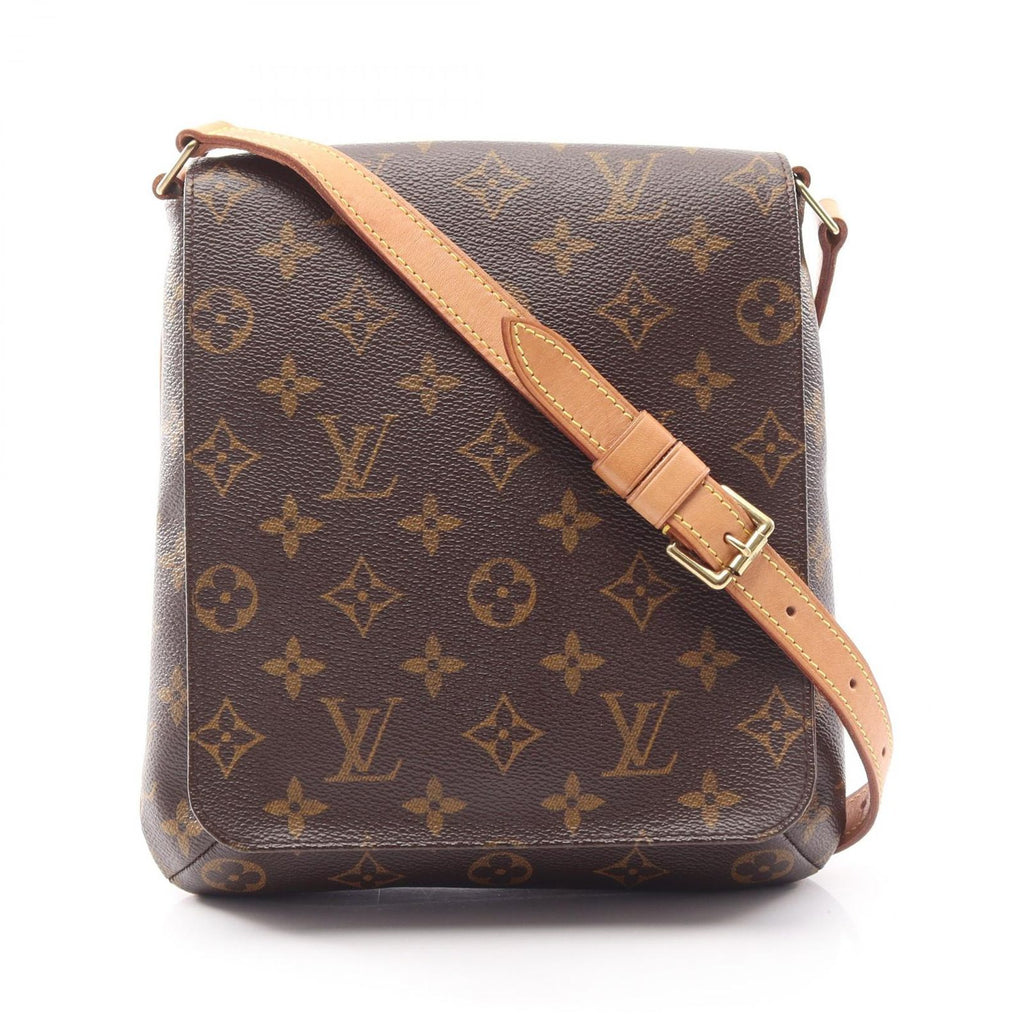 Louis Vuitton Shoulder Bag Musette Salsa Short Strap Canvas Leather
