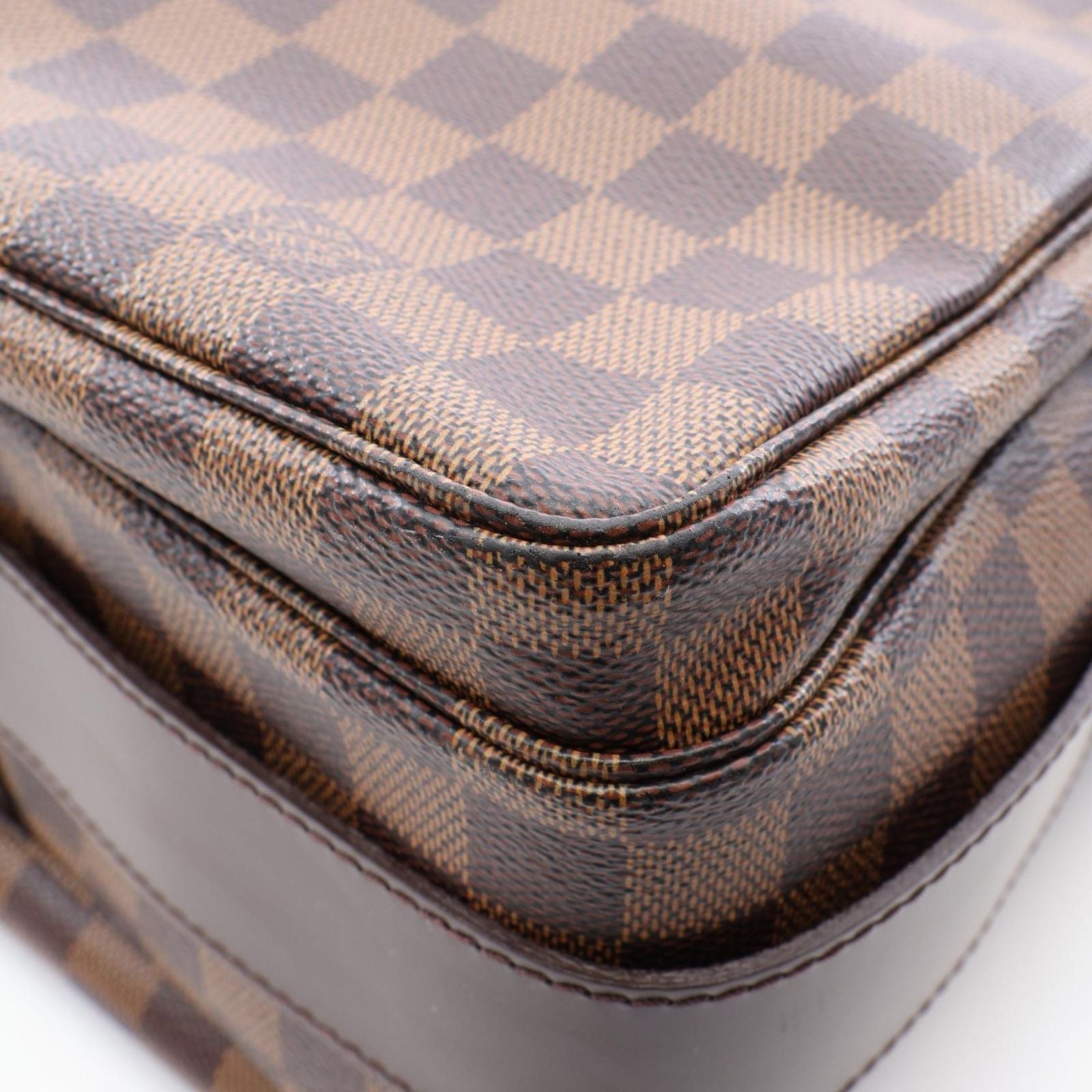 Louis Vuitton Shoulder Bag Naviglio Canvas Leather — view 8