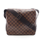 Louis Vuitton Shoulder Bag Naviglio Canvas Leather
