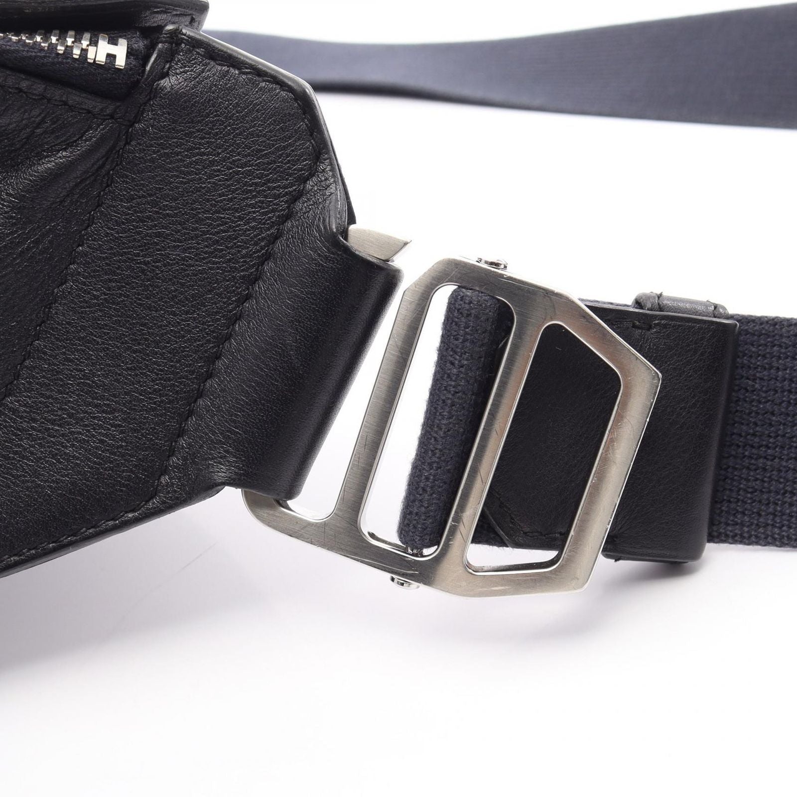 Hermes Waist Bag City Slide Cross GM Blue New Leather — view 7