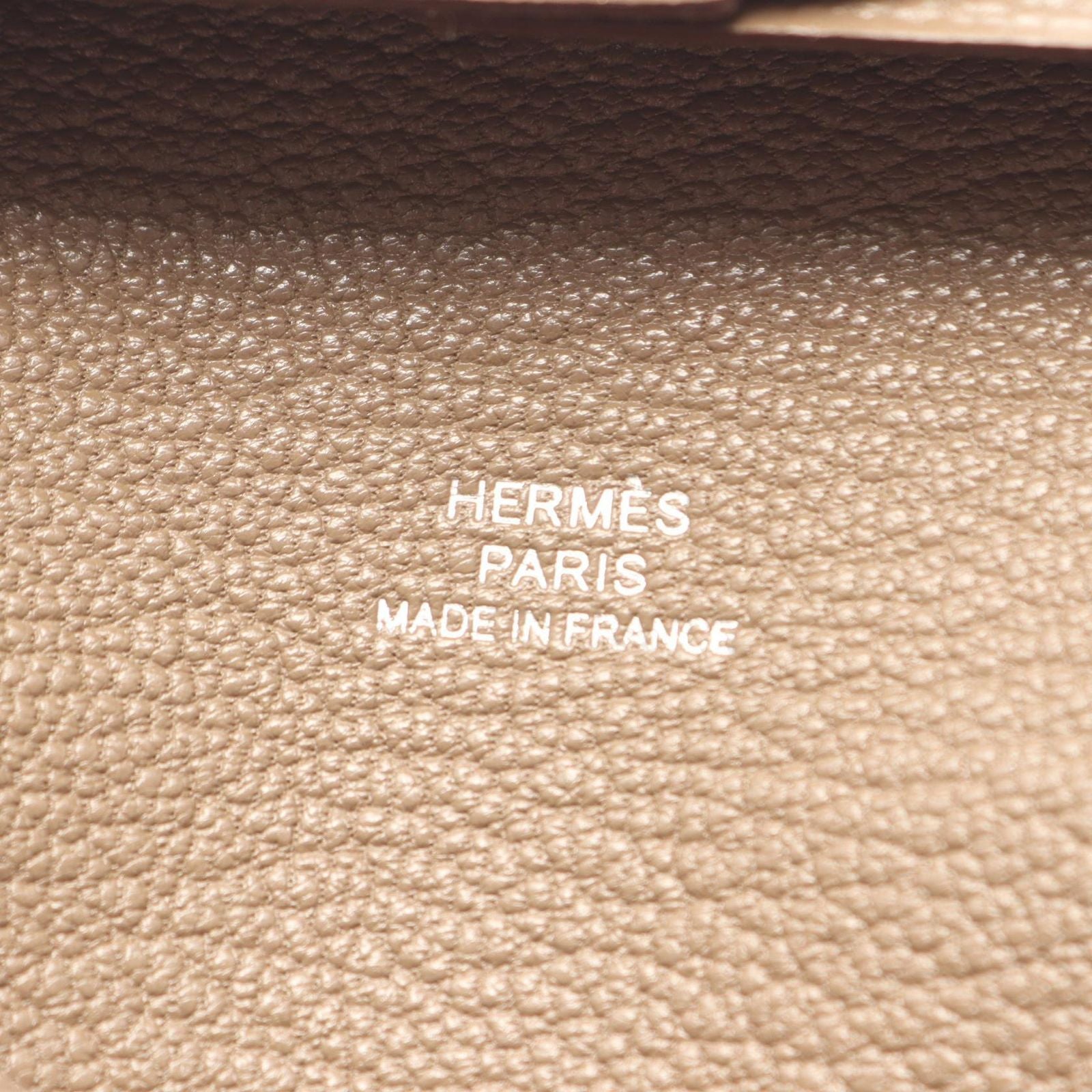 Hermes Coin Case Bastia Etoupe Leather — view 5