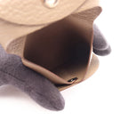 Hermes Coin Case Bastia Etoupe Leather — view 4