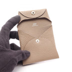 Hermes Coin Case Bastia Etoupe Leather — view 3