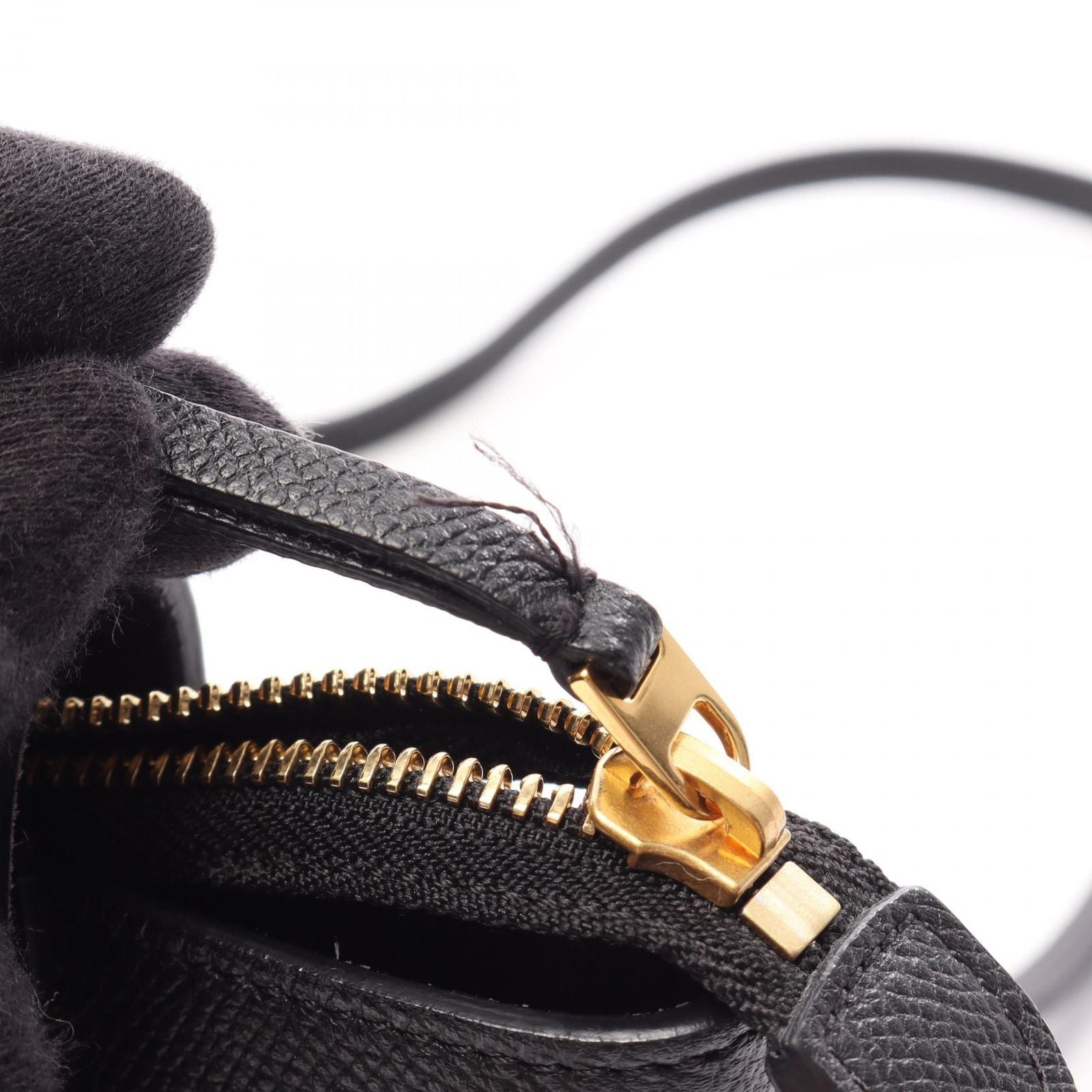 Celine Belt Bag Nano 2-Way Black Leather — view 8