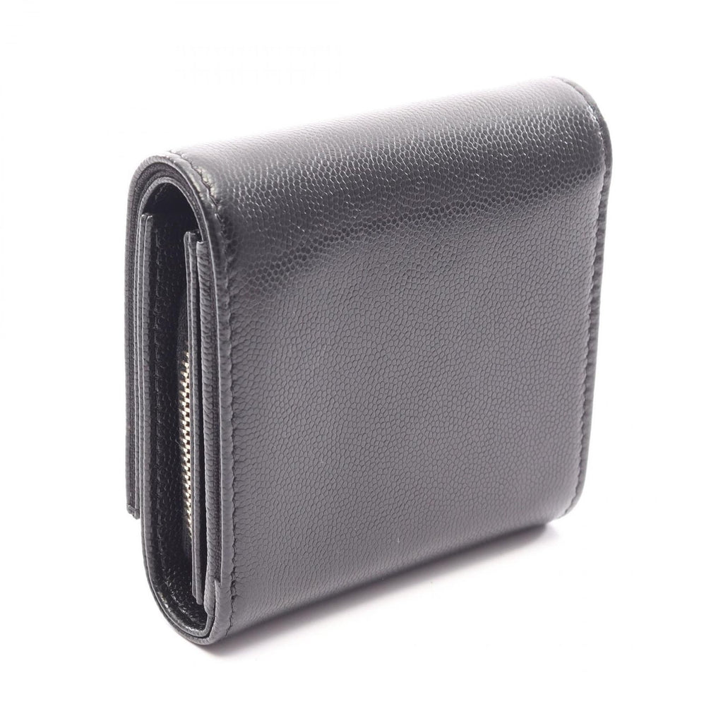 Chanel Bifold Wallet CC Logo Black Caviar Leather — view 2
