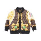 Fendi Fendace Zucca Pattern Jacket Silk
