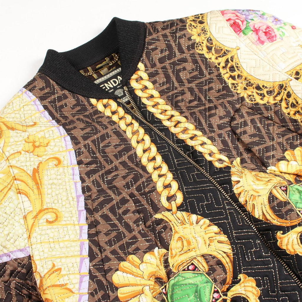 Fendi Fendace Zucca Pattern Jacket Silk — view 8