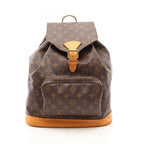 Louis Vuitton Backpack Montsouris GM Monogram Canvas Leather