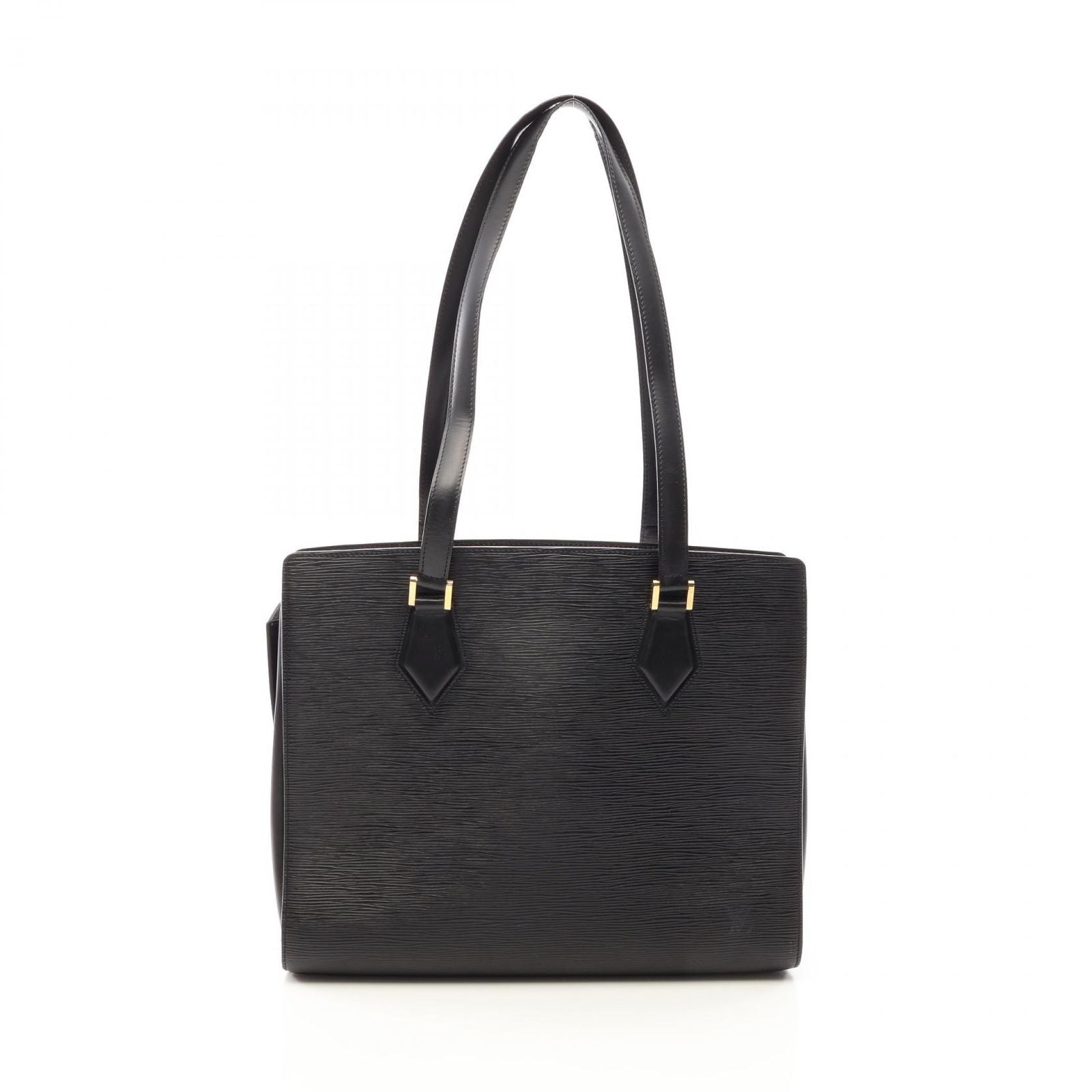 Louis Vuitton Shoulder Bag Duplex Epi Noir Leather