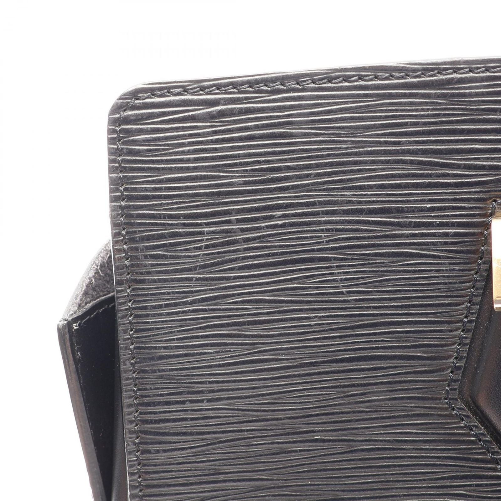 Louis Vuitton Shoulder Bag Duplex Epi Noir Leather — view 7