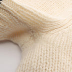 Dior Knit Logo Puff Sleeve Short Wool Cashmere Sweater — view 5