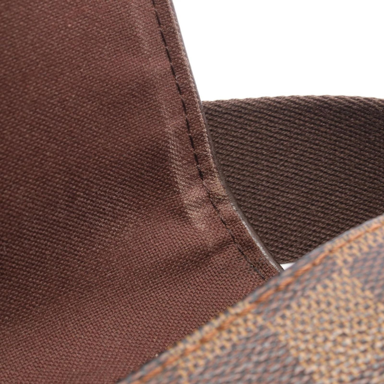 Louis Vuitton Shoulder Bag Brooklyn PM Damier Ebene Canvas Leather — view 6