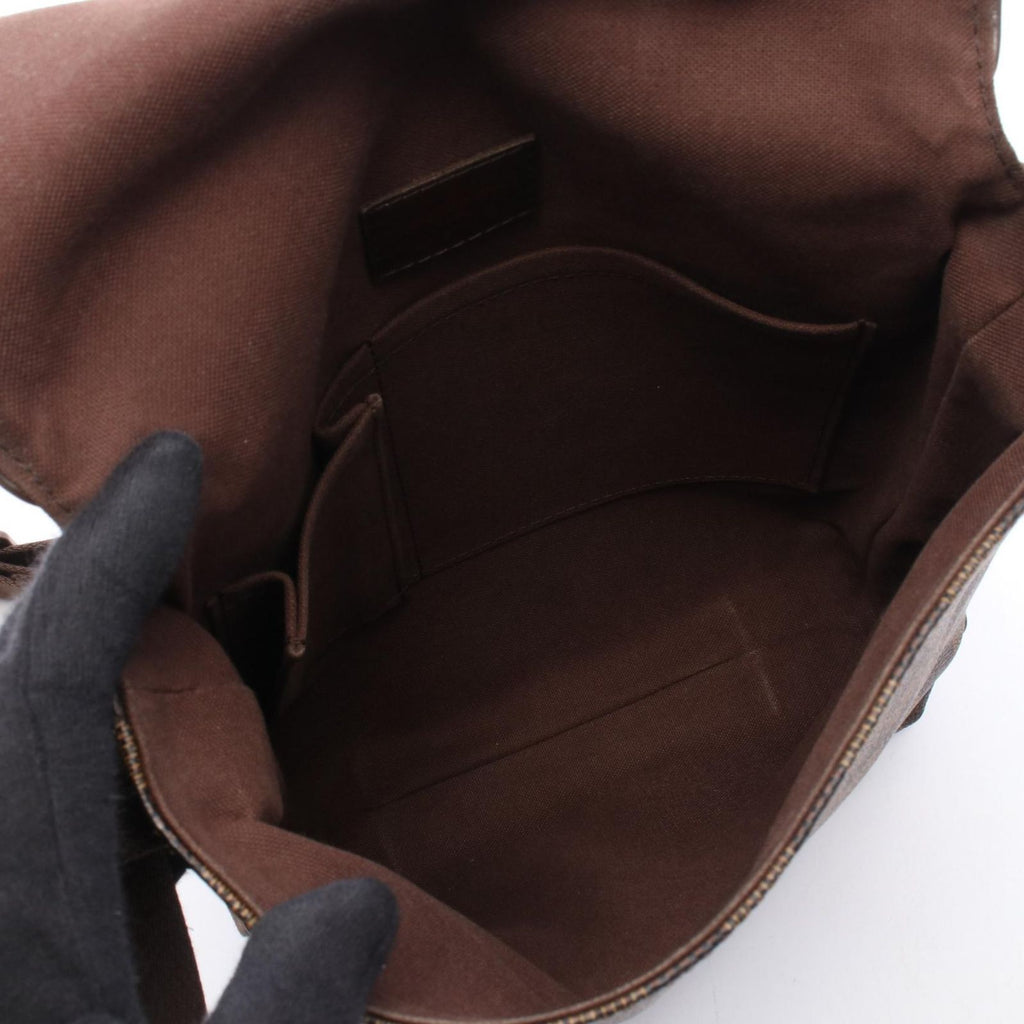 Louis Vuitton Shoulder Bag Brooklyn PM Damier Ebene Canvas Leather — view 3