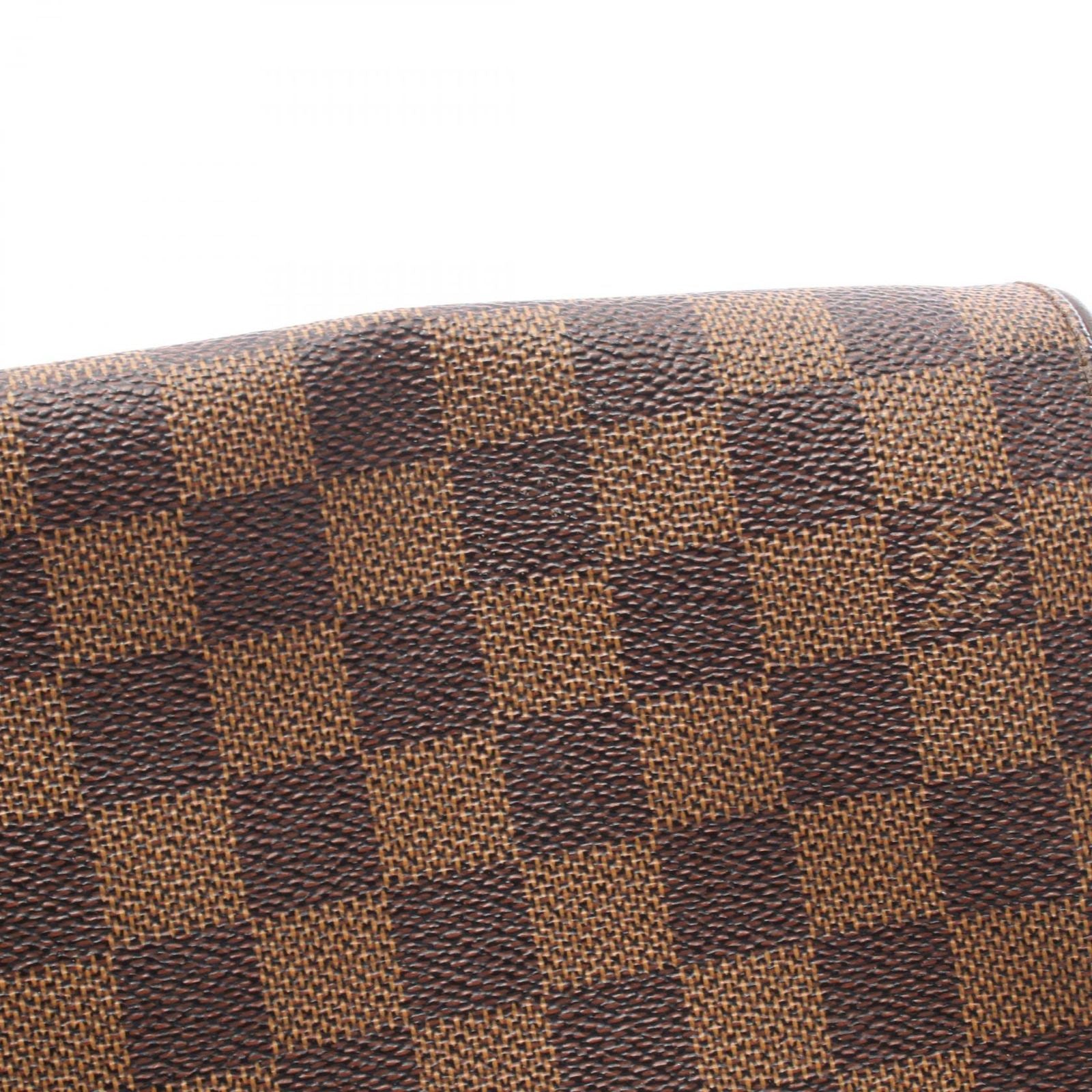 Louis Vuitton Shoulder Bag Brooklyn PM Damier Ebene Canvas Leather — view 8