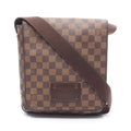 Louis Vuitton Shoulder Bag Brooklyn PM Damier Ebene Canvas Leather