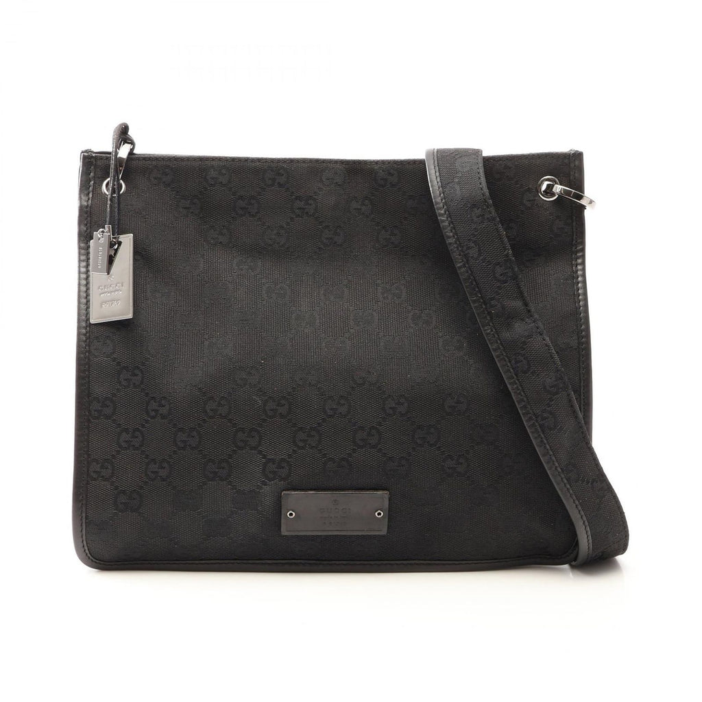 Gucci Shoulder Bag GG Canvas Black