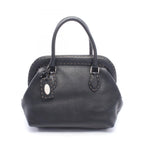Fendi Handbag Selleria Doctor's Bag Black Leather