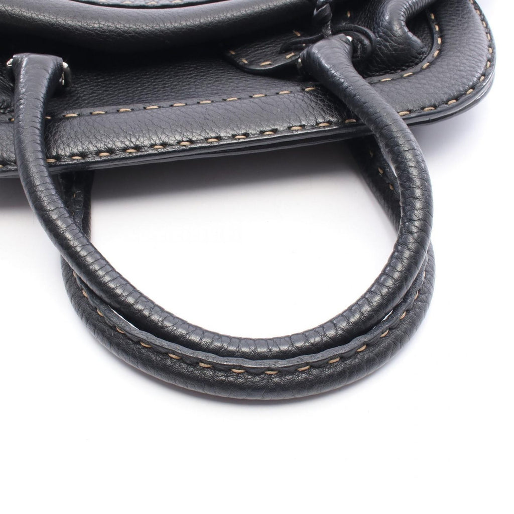 Fendi Handbag Selleria Doctor's Bag Black Leather — view 6