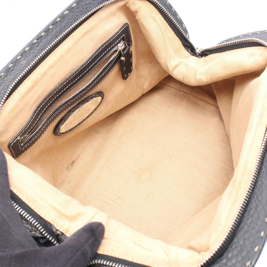 Fendi Handbag Selleria Doctor's Bag Black Leather — view 3