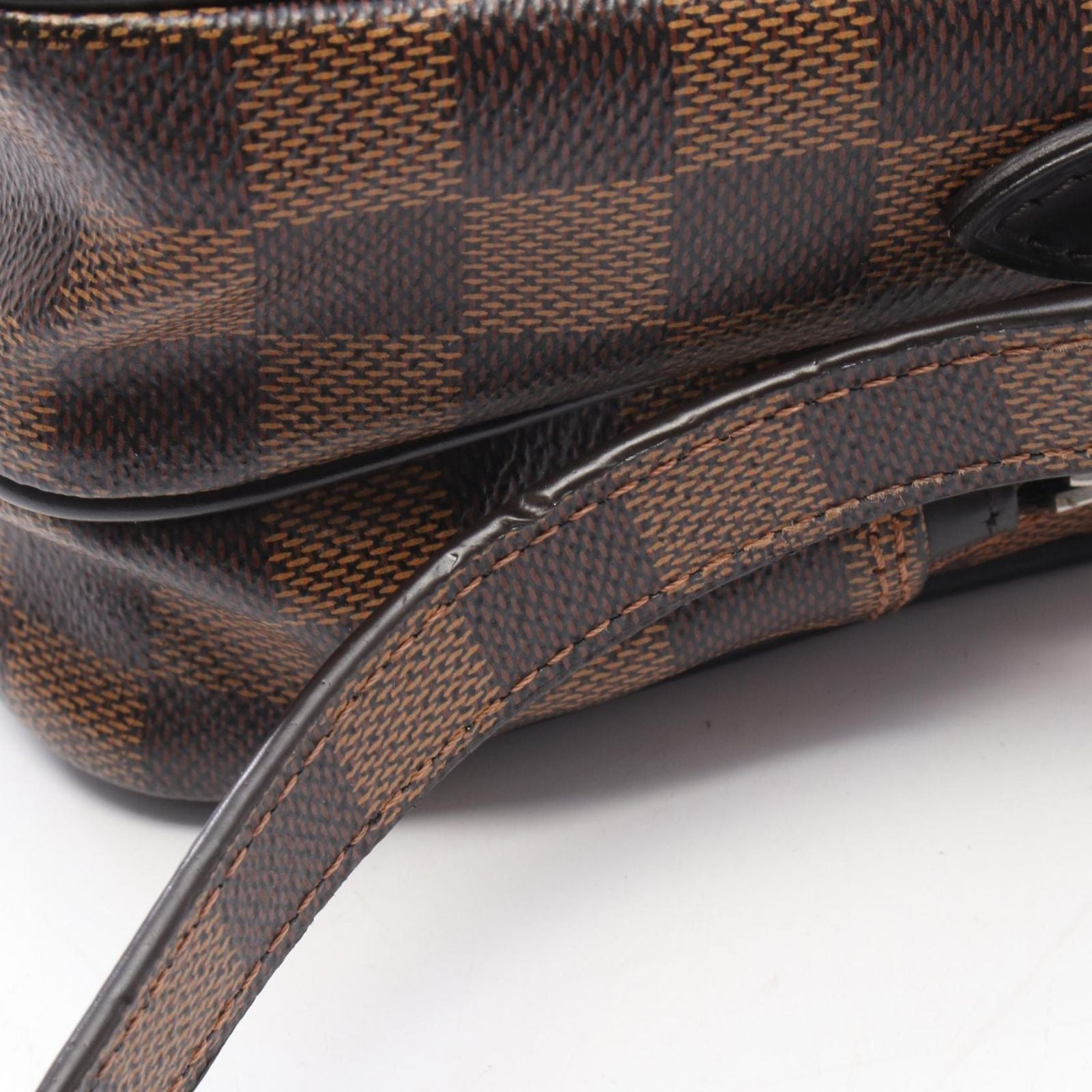 Louis Vuitton Shoulder Bag Amazon Damier Savanna Chapman Brazza Canvas Leather — view 8