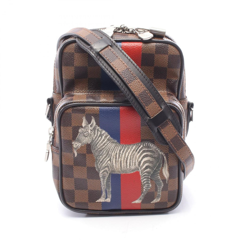 Louis Vuitton Shoulder Bag Amazon Damier Savanna Chapman Brazza Canvas Leather