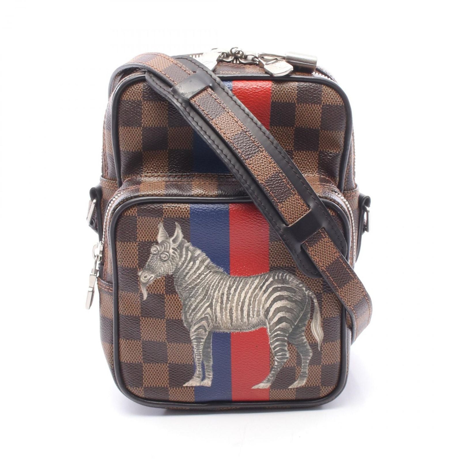 Louis Vuitton Shoulder Bag Amazon Damier Savanna Chapman Brazza Canvas Leather