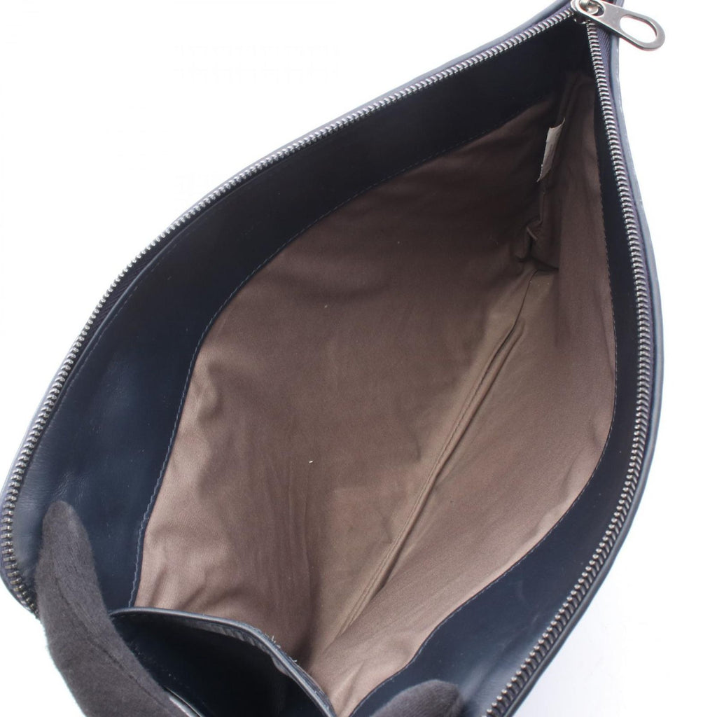 Bottega Veneta Clutch Intrecciato Navy Leather — view 3