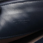 Bottega Veneta Clutch Intrecciato Navy Leather — view 4