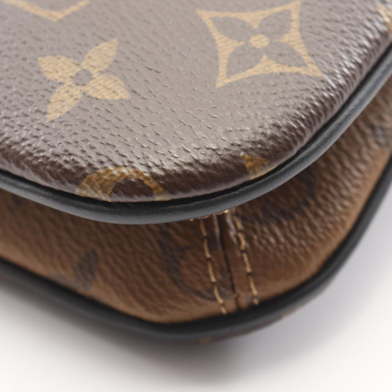 Louis Vuitton Shoulder Bag LV Twini 2-Way Noir Canvas Leather — view 6