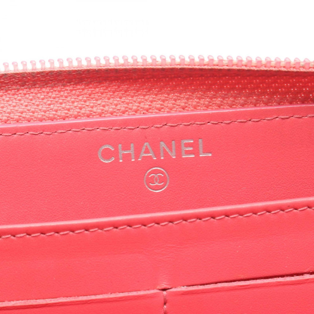 Chanel Round Wallet CC Logo Pink Caviar Leather CC — view 4