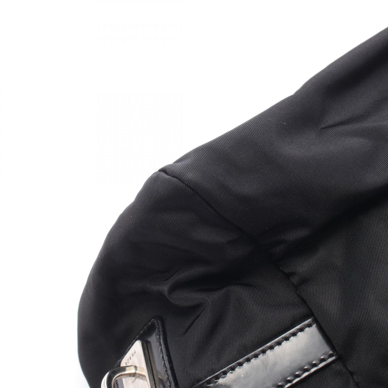 Prada Shoulder Bag Black Nylon Leather — view 7