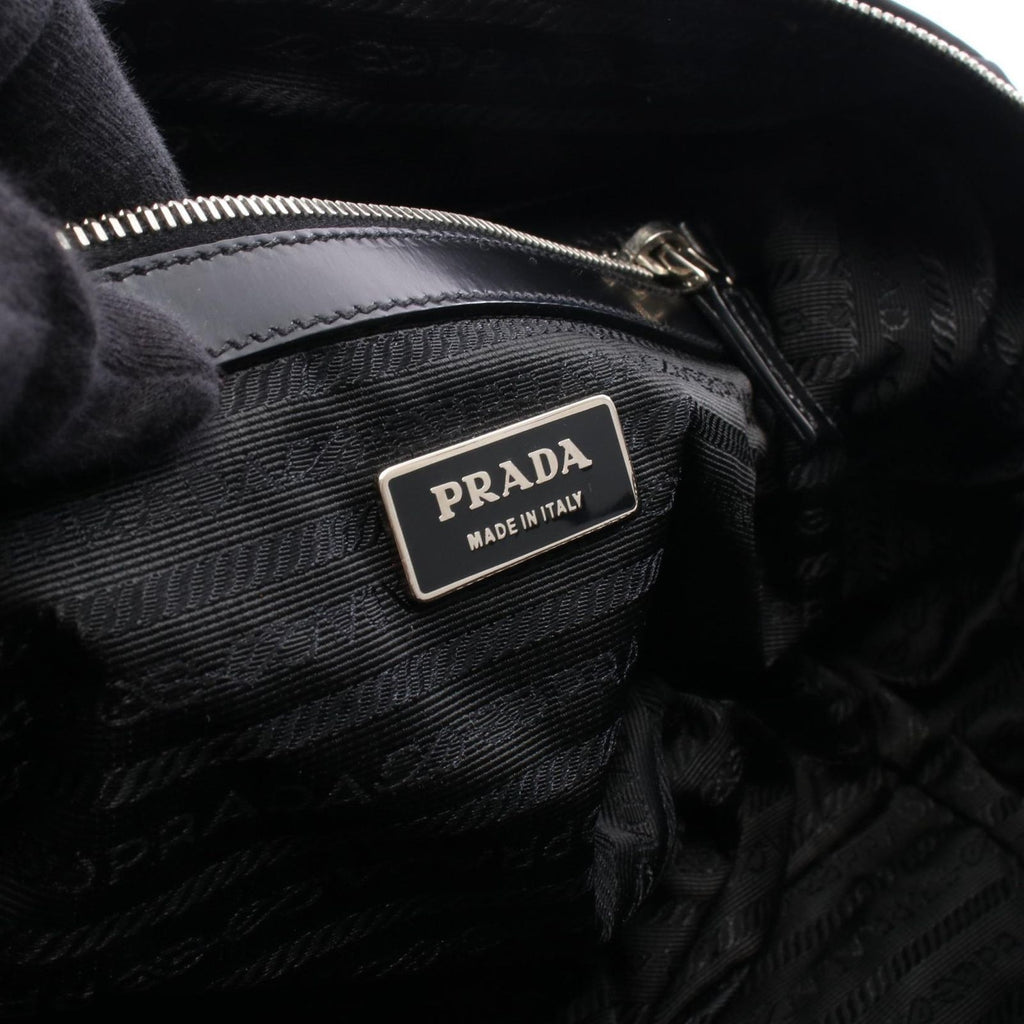 Prada Shoulder Bag Black Nylon Leather — view 4