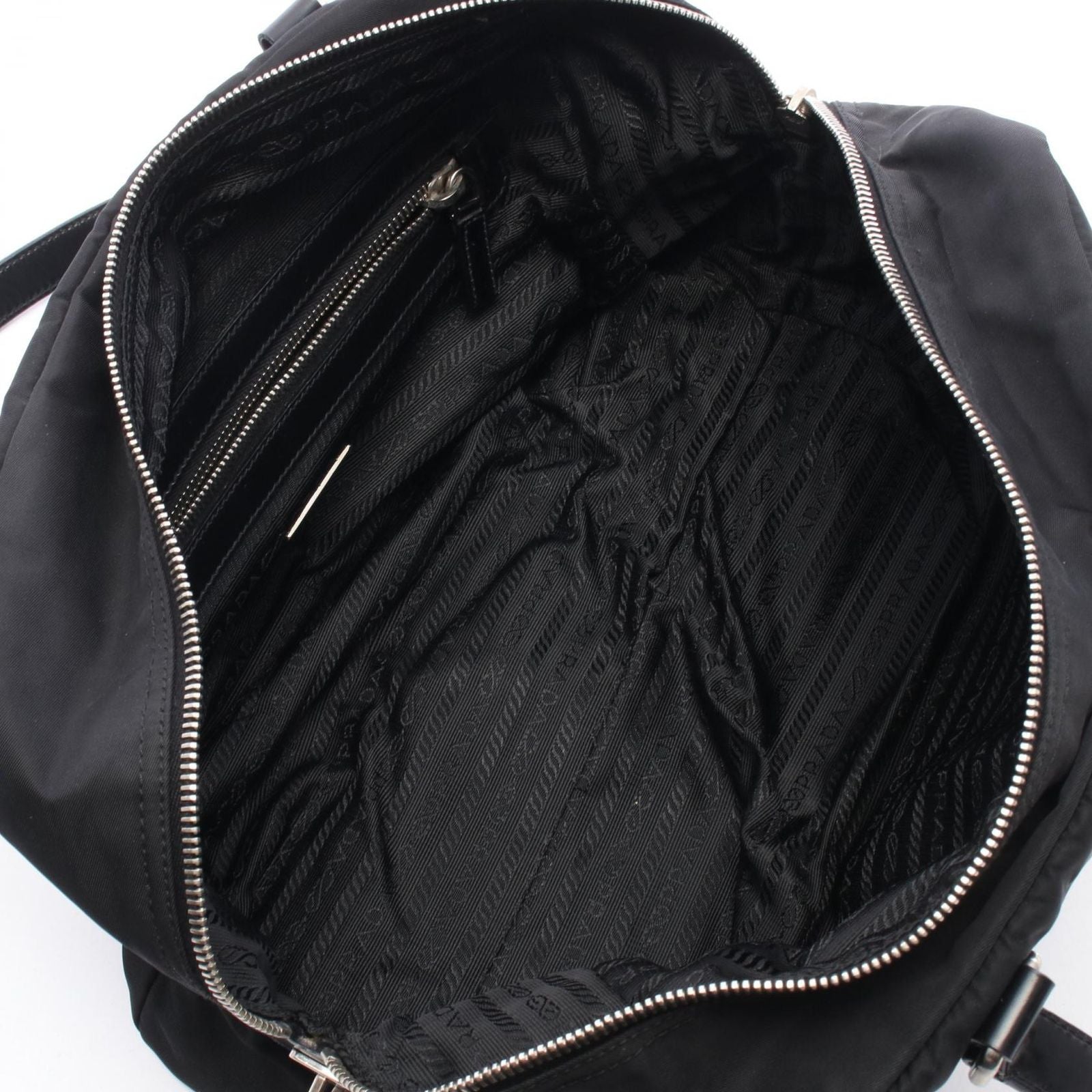 Prada Shoulder Bag Black Nylon Leather — view 3