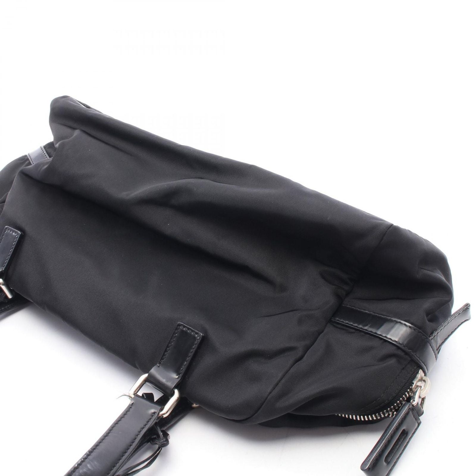 Prada Shoulder Bag Black Nylon Leather — view 5