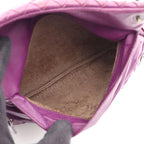 Bottega Veneta Shoulder Bag Intrecciato Purple Leather Chain — view 3