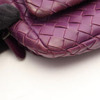 Bottega Veneta Shoulder Bag Intrecciato Purple Leather Chain — view 8