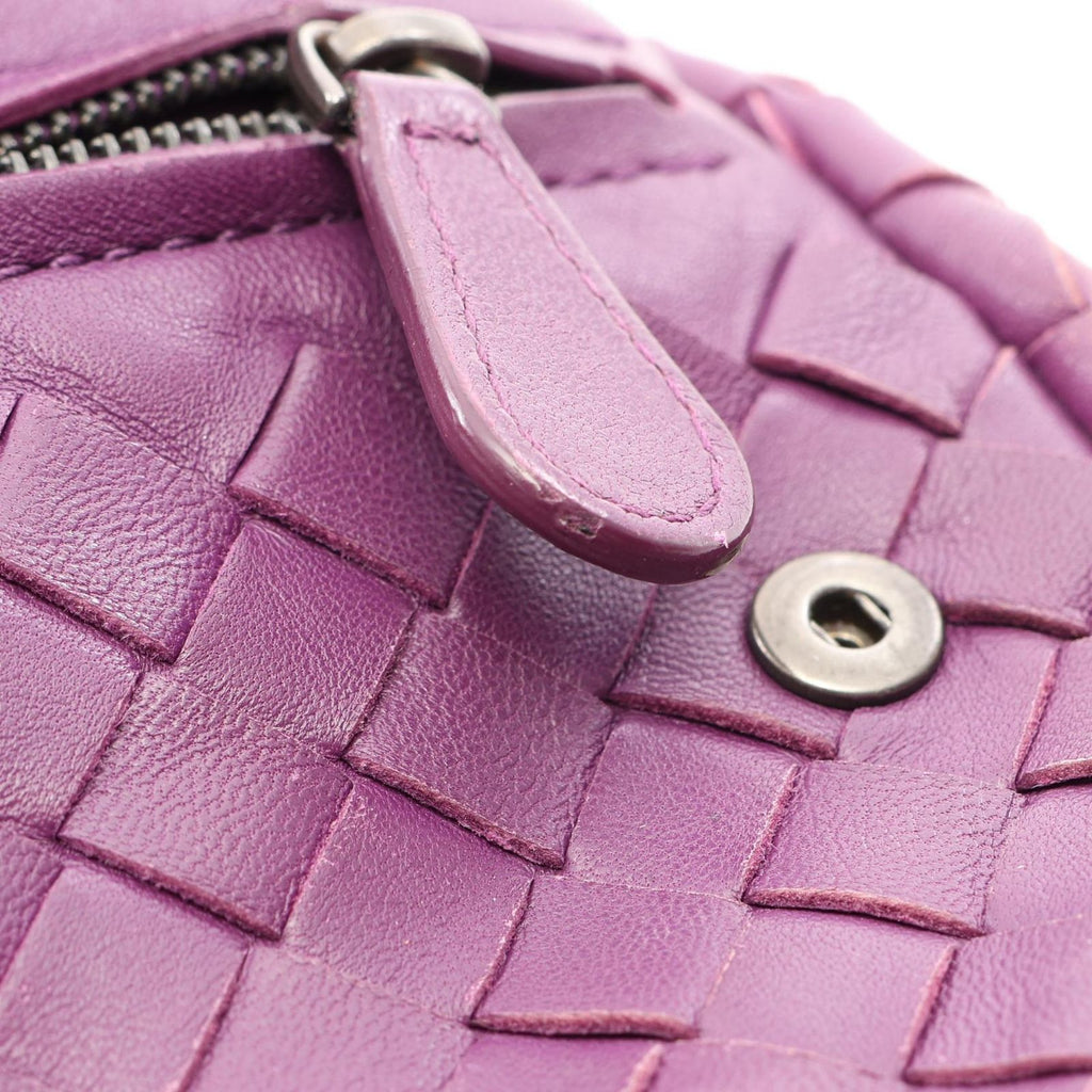 Bottega Veneta Shoulder Bag Intrecciato Purple Leather Chain — view 6