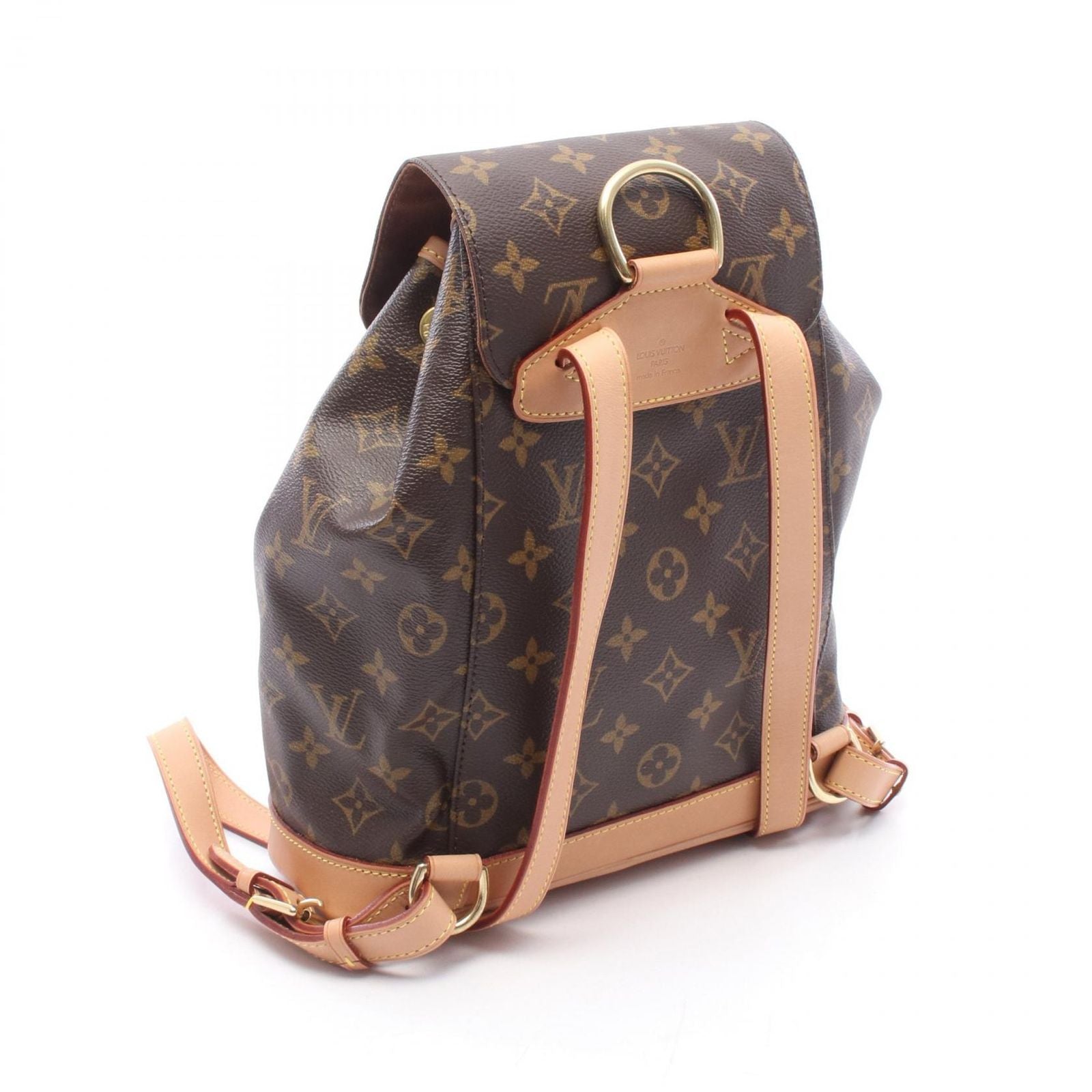 Louis Vuitton Backpack Montsouris MM Canvas Leather — view 2