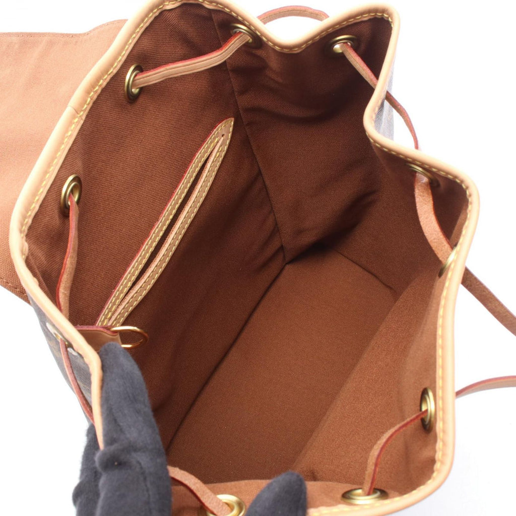 Louis Vuitton Backpack Montsouris MM Canvas Leather — view 3